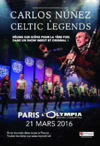 Carlos Nunez et Celtic Legends font tournée commune en 2016. Publié le 01/02/16